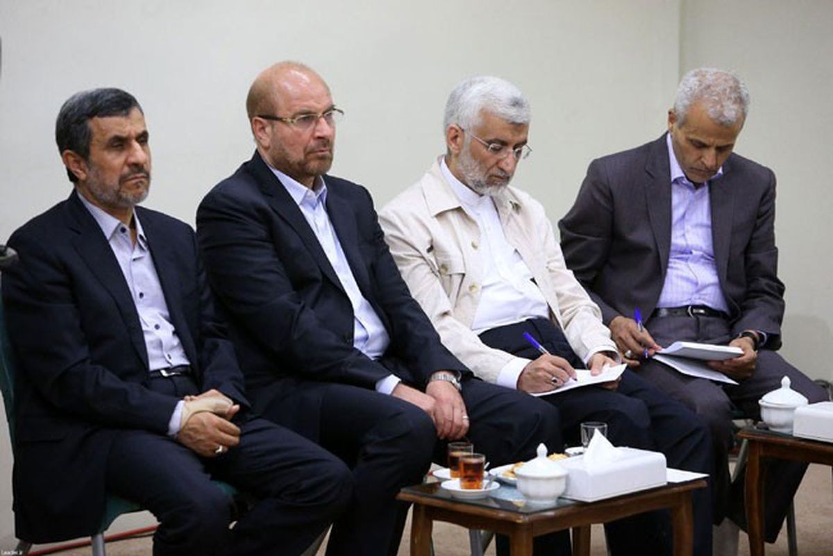 احمدی نژاد، قالیباف و جلیلی در کنار هم