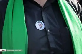 مراسم تشییع پیکر شهید  محسن حججی در نجف آباد