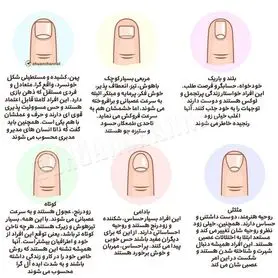 اینفوگرافی: شخصیت شناسی با شکل ناخن