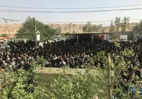 تشییع پیکر ملیکا لطفی با حضور گسترده مردم در هفتگل