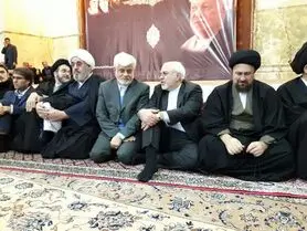 حضور اسحاق جهانگیری و ظریف در مراسم اربعین آیت‌الله هاشمی