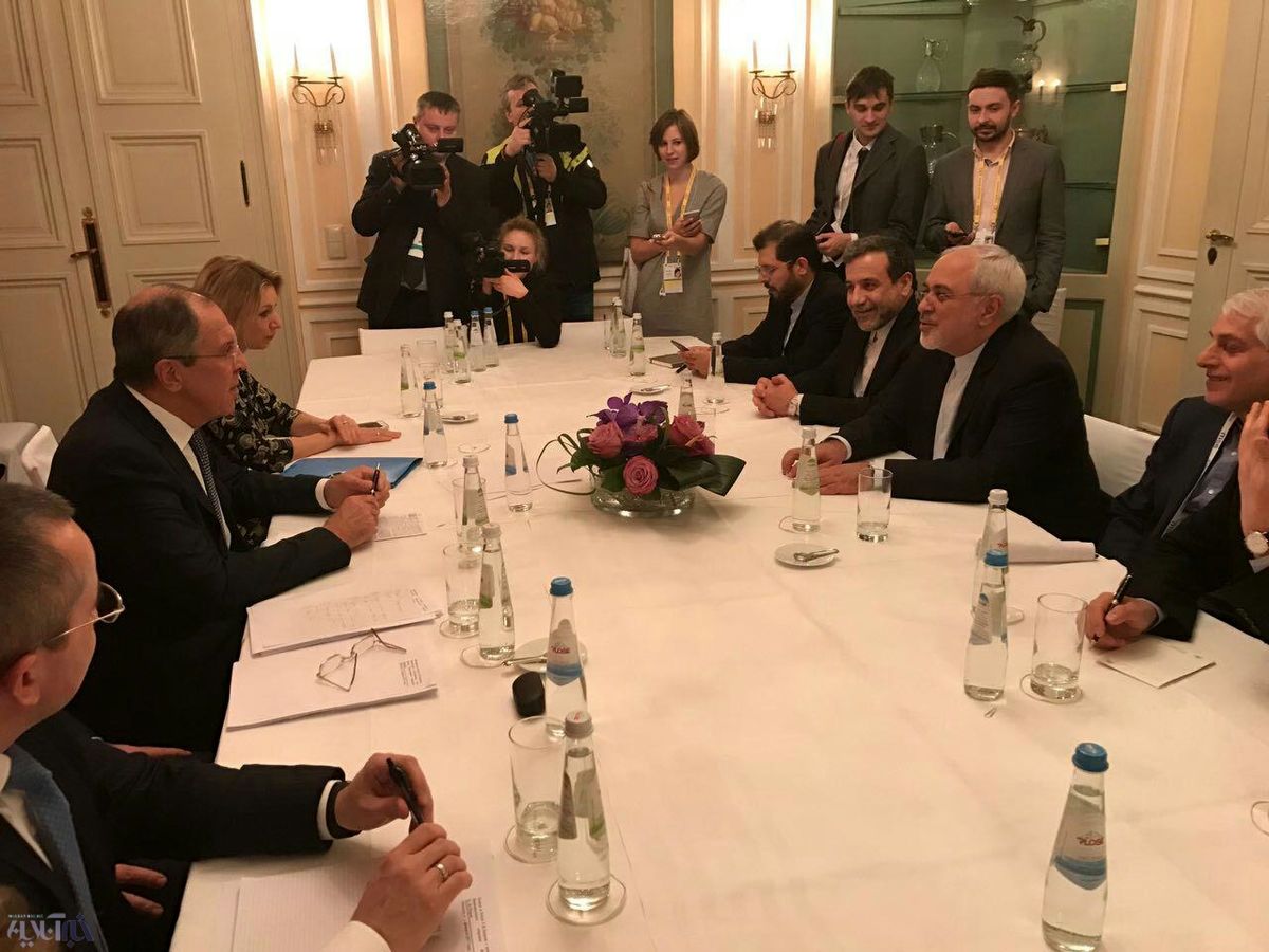 دیدار وزرای خارجه ایران و روسیه در حاشیه کنفرانس مونیخ