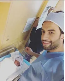 بنیامین بهادری در آمریکا پدر شد