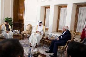وزیر تجارت قطر در آغوش ظریف