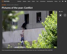 تصویر کودک حادثه تروریستی مجلس در میان تصاویر برتر رویترز