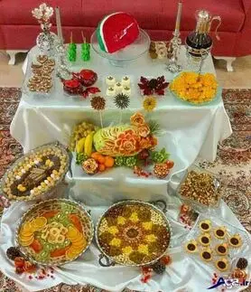 تزیینات شب یلدا برای عروس با ایده های خلاقانه و جذاب