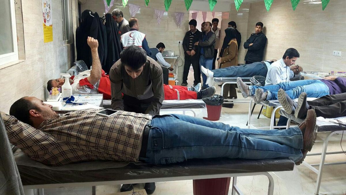 برنامه &quot;اهداء خون, اهداء زندگی&quot; به مناسبت هفته ملی سلامت مردان ایران در  بویین میاندشت