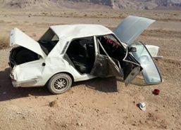 1 کشته در واژگونی خودروی سواری در جاده اصفهان به شهرکرد