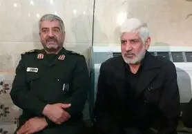 حضور سرلشکر جعفری در مراسم هفتمین روز شهادت شاه‌سنایی