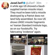 واکنش ظریف به مدرک سازی امریکا وعربستان ضد ایران