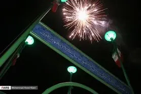نورافشانی در کوه‌ صفه اصفهان