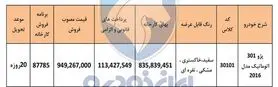 آغاز فروش نقدی پژو ۳۰۱ + جزئیات