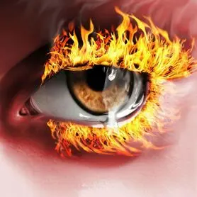 دود آتش چهارشنبه سوری در چشم ها
