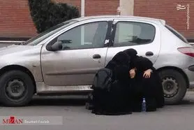 حضور خانواده سرنشینان هواپیمای یاسوج در مهرآباد