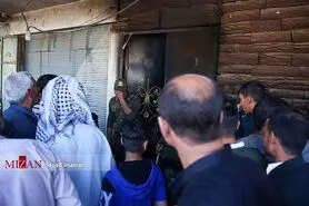 گزارش تصویری از آتش سوزی قهوه خانه در اهواز