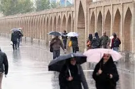سامانه بارشی در اصفهان تا دوشنبه 24 دی فعال است