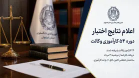 اسامی پذیرفته‌شدگان اختبار دوره ۵۴ کانون وکلای دادگستری اصفهان