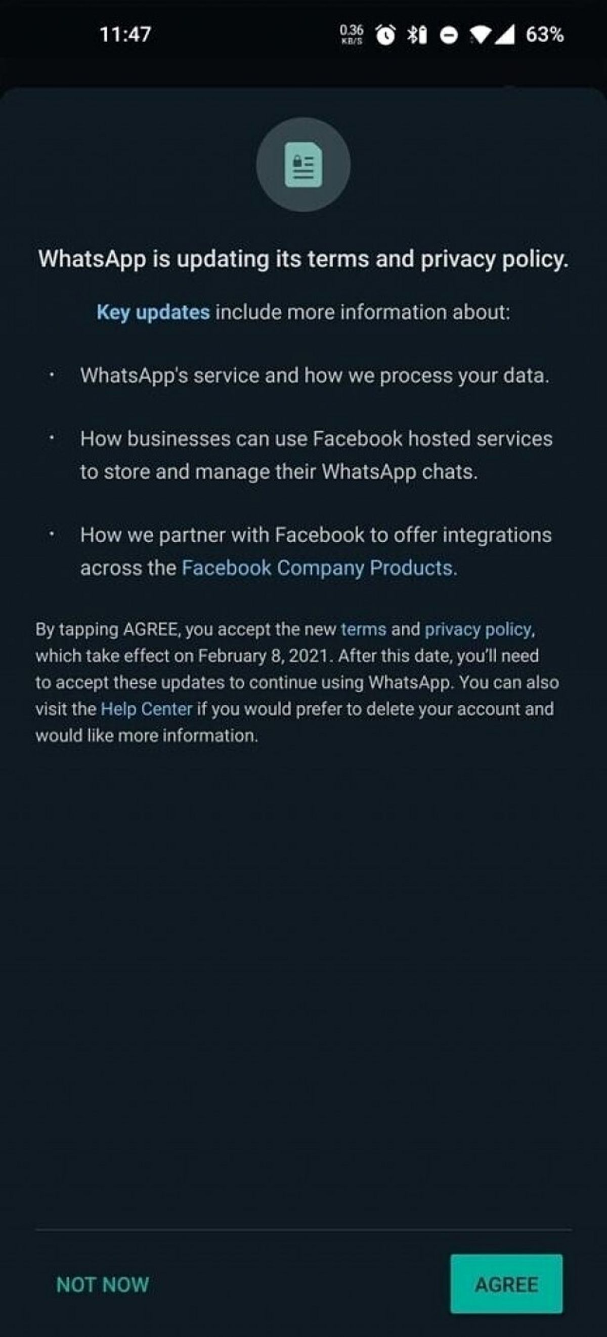 واتساپ اطلاعات کاربرانش را با Facebook به اشتراک می گذارد