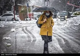 بارش برف و باران در ۱۹ استان/ کاهش ۱۵ درجه‌ای دما در برخی مناطق
