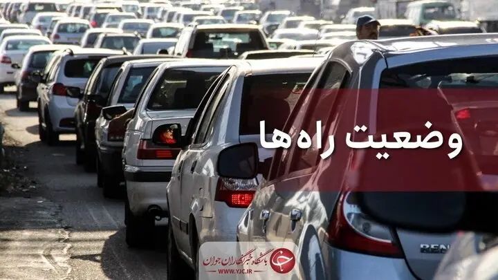ترافیک نیمه سنگین در محور چالوس