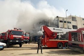 آتش سوزی در بانک ملی خیابان حکیم نظامی/۵ نفر مصدوم شدند