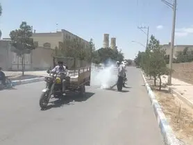 عملیات سم پاشی بیش از 4 هزار منهول فاضلاب نایین