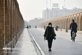 کیفیت هوا در ۹ نقطه اصفهان نارنجی و در ۲ نقطه قرمز است