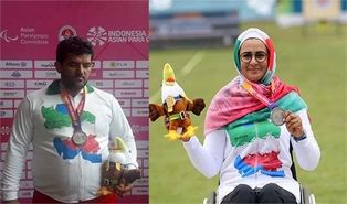 زهرا نعمتی و نورمحمد آرخی پرچمداران کاروان ایران در بازی های پارالمپیک توکیو