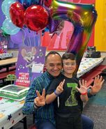 احسان کرمی در جشن تولد 7 سالگی پسرش