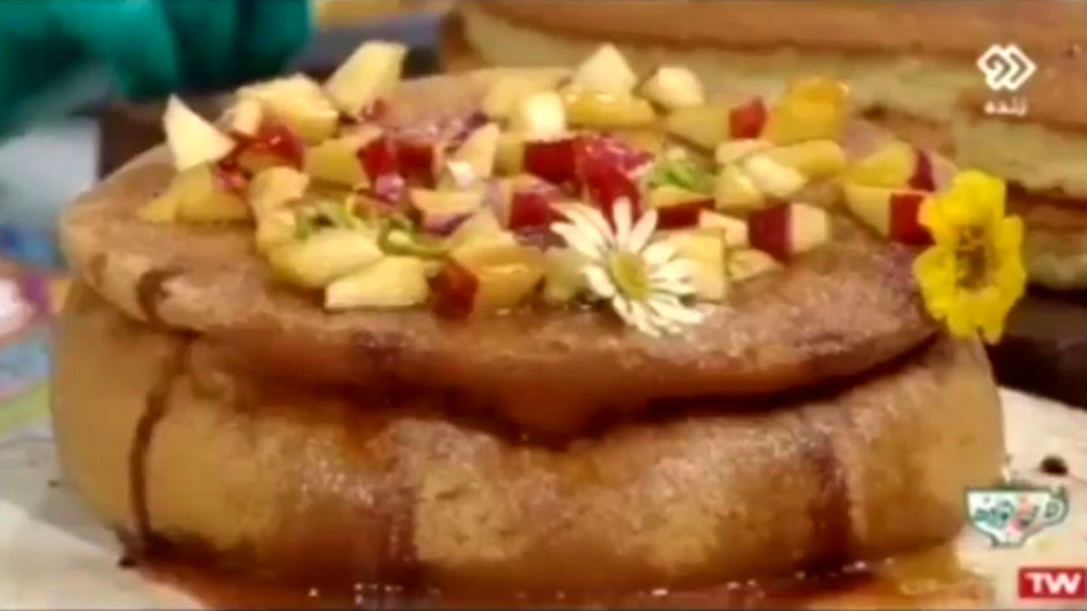 طرز تهیه کیک کاراملی سیب + فیلم