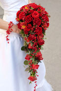 مدل دسته گل آبشاری عروس