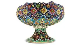 آموزش مینا کاری روی سفال + فیلم