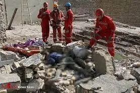 مرگ کارگر ساختمانی بر اثر ریزش آوار منزل در حال تخریب