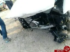 فوت راننده پراید در تصادف مرگبار