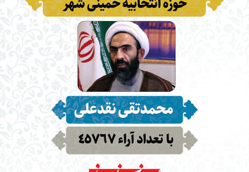 «محمدتقی نقدعلی» منتخب مردم خمینی شهر در دوازدهمین دوره مجلس شورای اسلامی