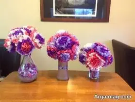 آموزش ساخت گل با دستمال کاغذی به صورت مرحله به مرحله