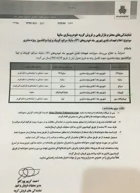خریداران "کوییک" باید "ساینا" بگیرند+ سند