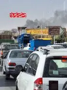 آتش سوزی یک کارگاه تولید «ابر» در خیابان امام خمینی(ره) اصفهان